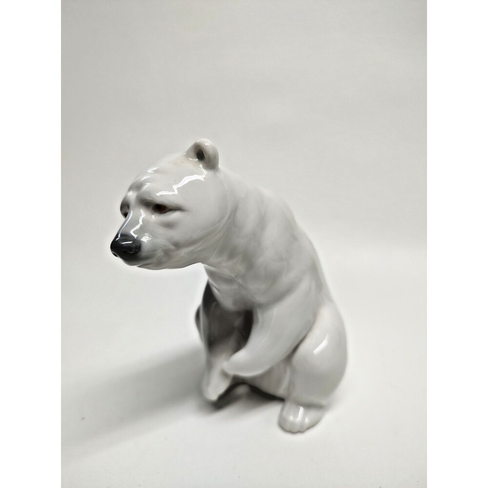 Vintage LLadro Polar Bear Spain 1977 Porcelain Figurine 4-5/8" Tall